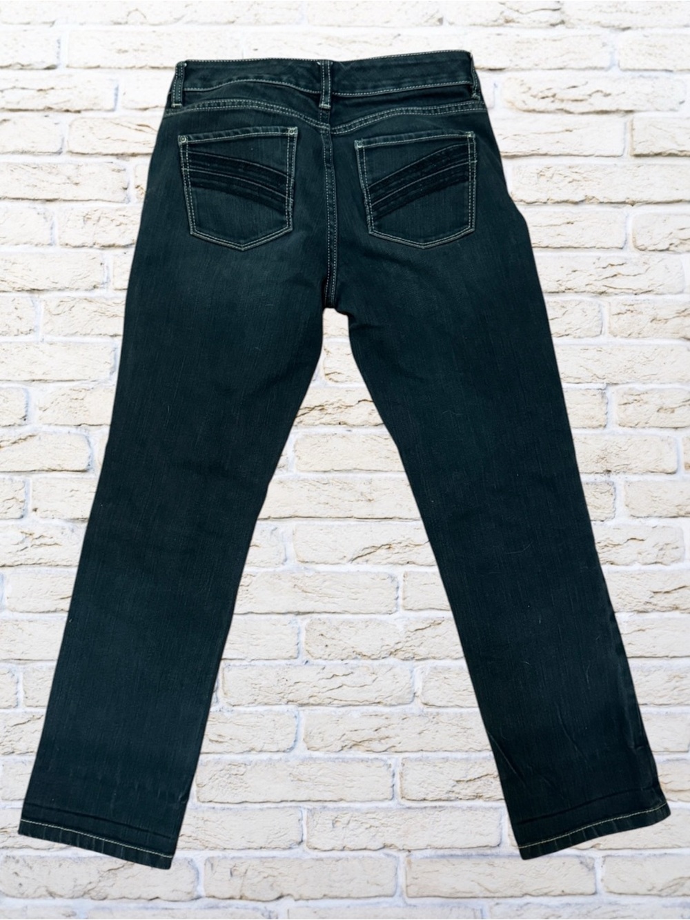WHBM Blanco Crop Leg Black Jeans size 0 - Picture 2 of 5